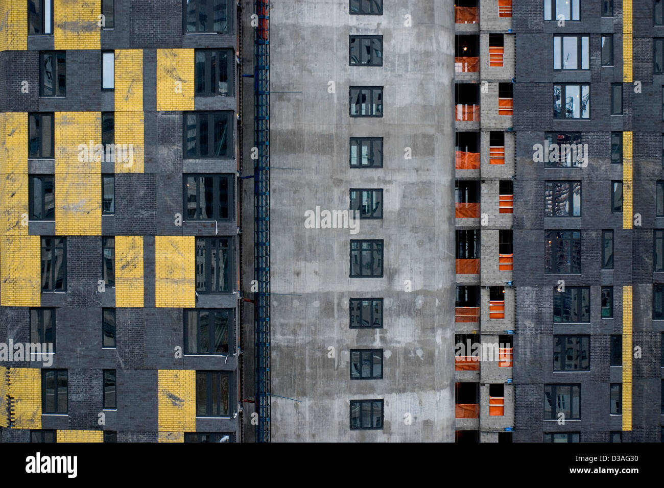 Aumento di grattacieli in NYC. Foto Stock