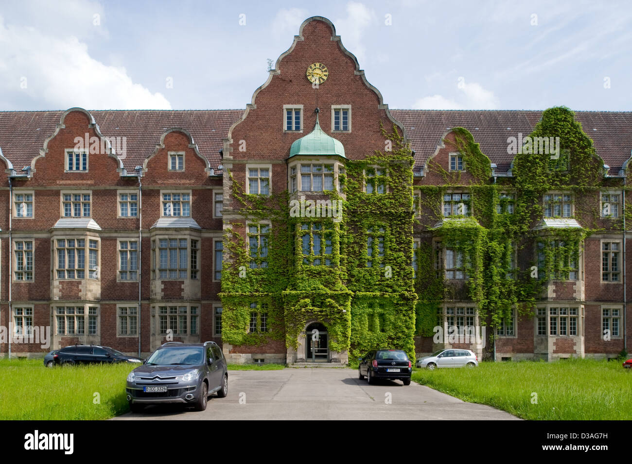 Berlino, Germania, unrenovated le costruzioni dell'Ex ospedali psichiatrici in Berlino-buch Foto Stock