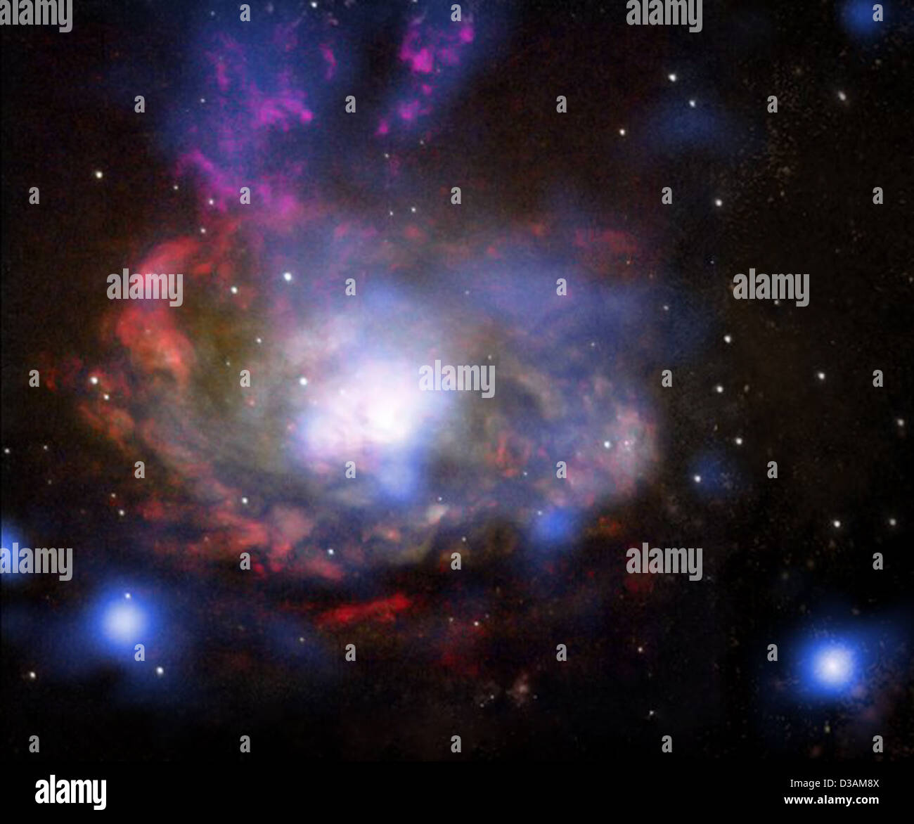 Supernova Power catturati in azione (NASA, Chandra, 9/25/08) Foto Stock