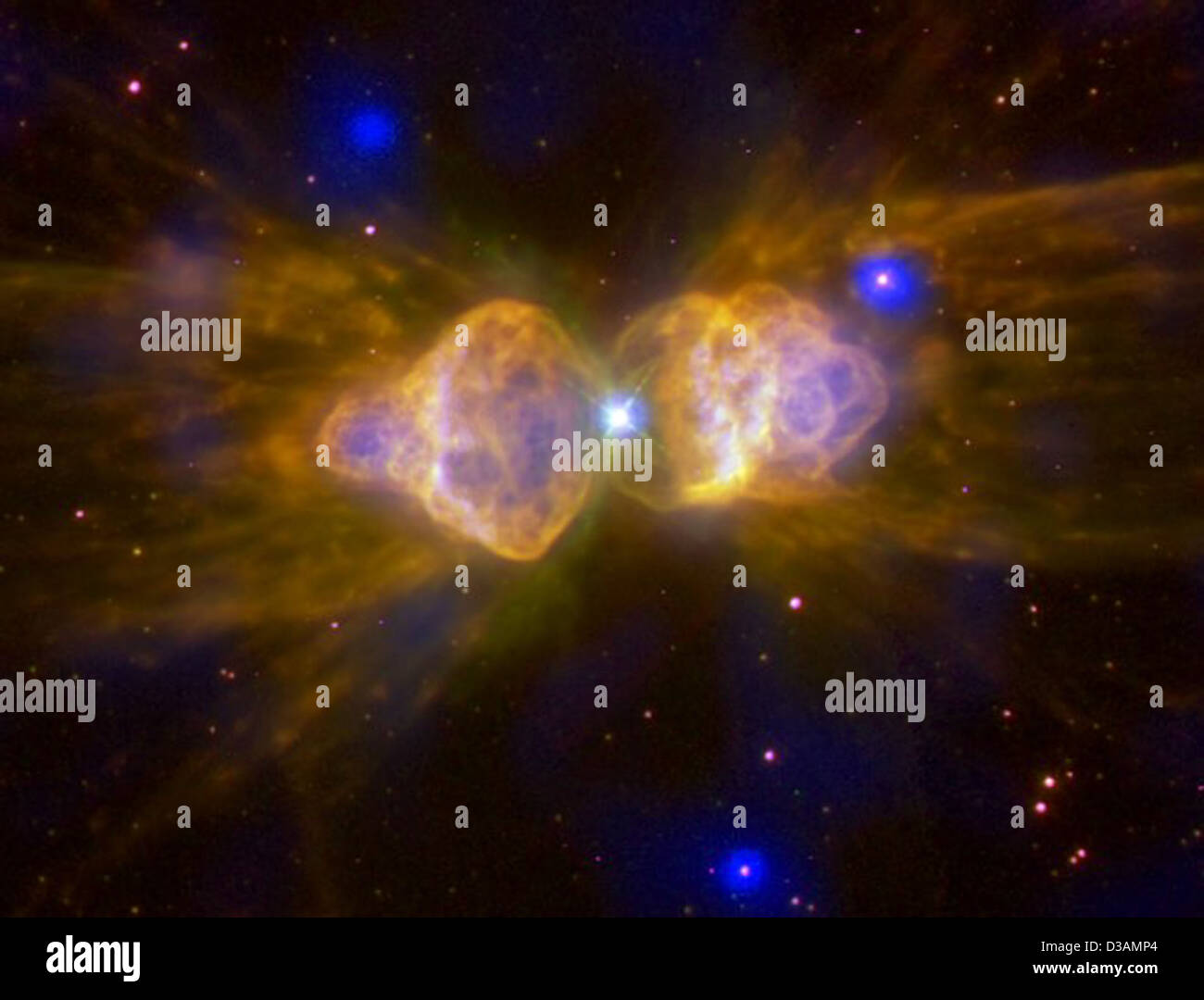 Nebulosa Formica: Fast venti da una stella morente (NASA, Chandra, 2006) Foto Stock