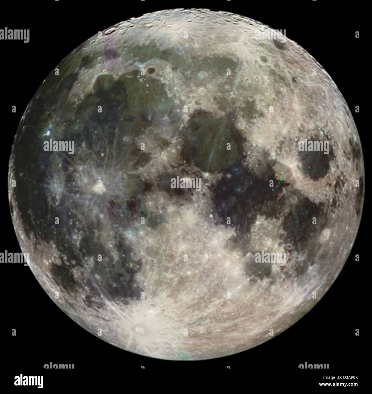 Visualizzazione avanzata di la luna Foto Stock