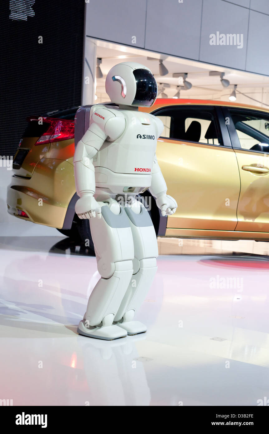 Asimo, la super-intelligente robot umanoide al sessantaquattresimo Internationale Automobil Ausstellung (I Foto Stock