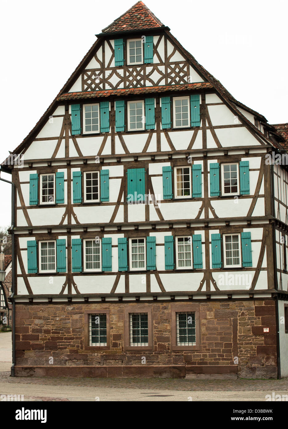 Casa, Half-Timbered, cultura tedesca, medievale, la Germania, la cultura tradizionale, caratteristica architetturale, struttura integrata, Europa Foto Stock
