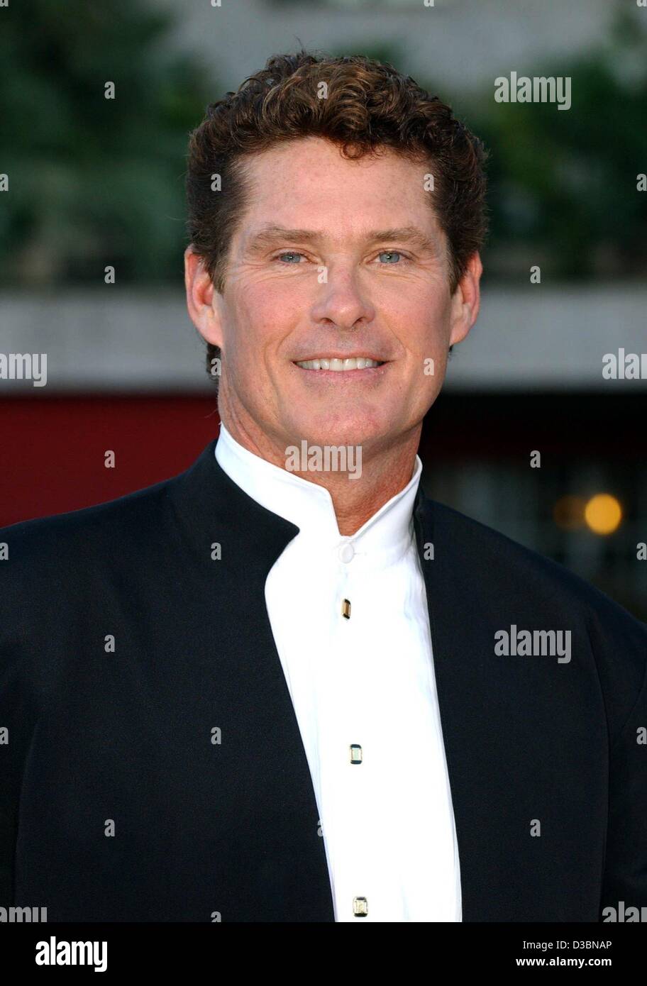 (Dpa) - Noi l'attore David Hasselhoff arriva alla cerimonia di premiazione per il Laureus sports Award presso il Grimaldi Forum di Monte Carlo, 20 maggio 2003. Foto Stock