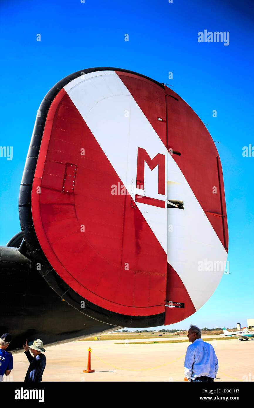 B24 Consolidated Liberator ww2 piano bombardiere unità di coda Foto Stock