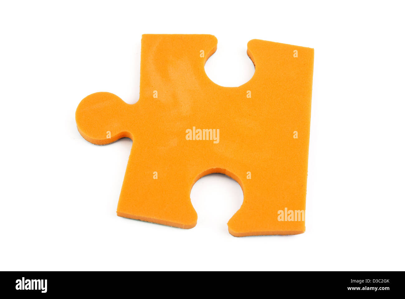 Orange puzzle di pezzi Foto Stock