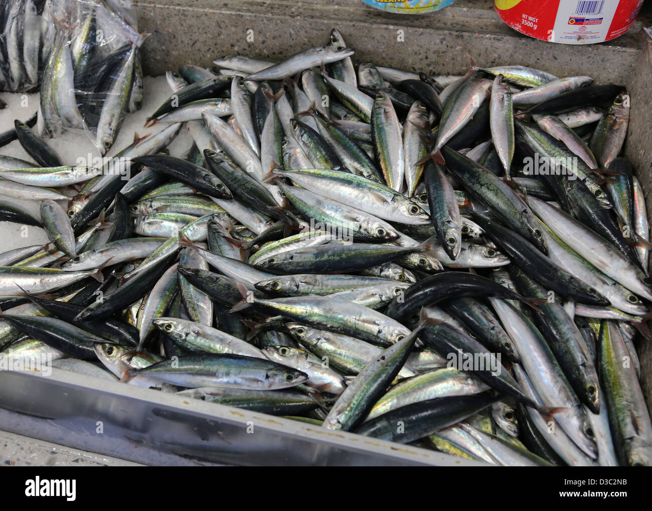 KINGSTON mercato del pesce,ST.VINCENT,DEI CARAIBI Foto Stock