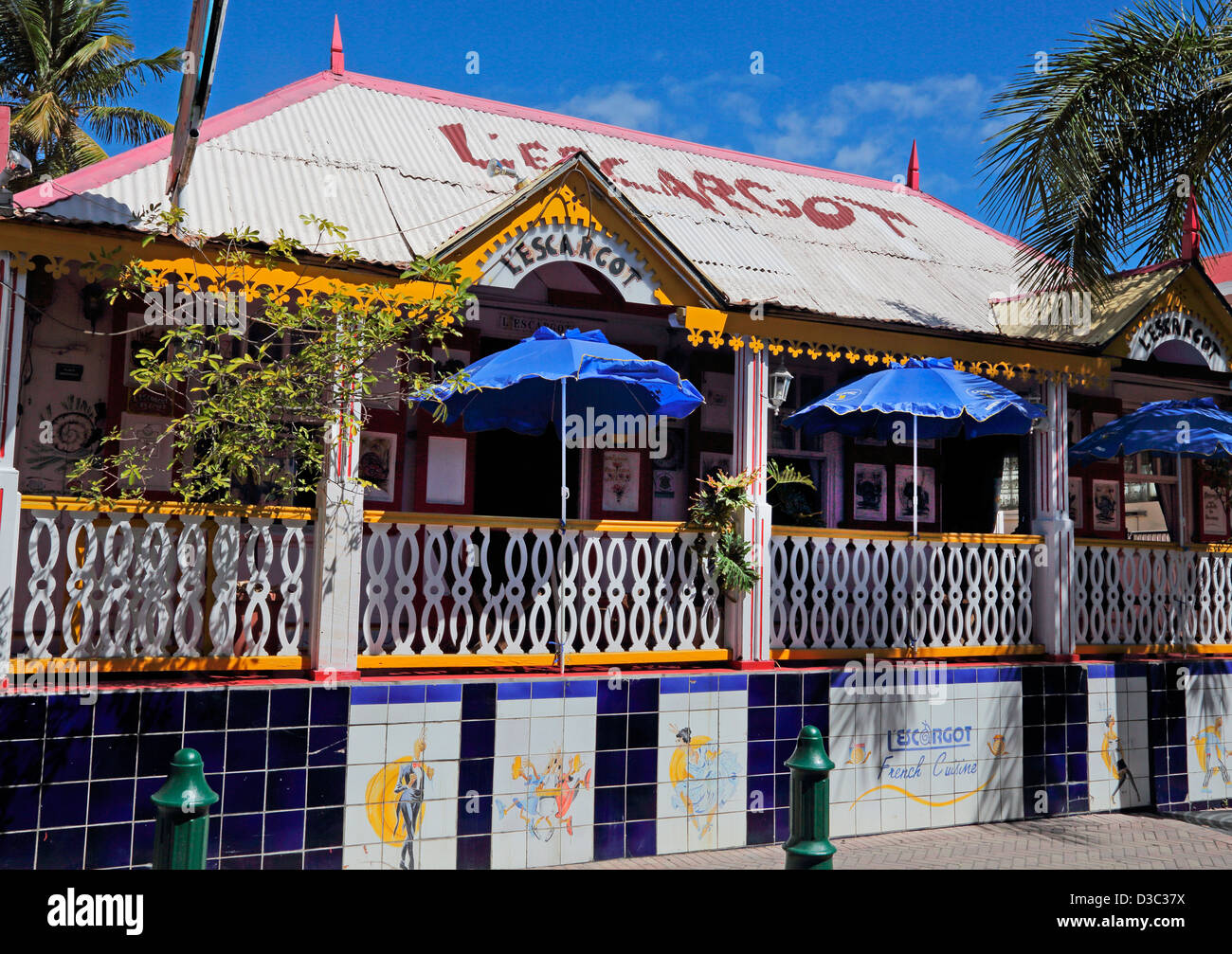 Caraibi ristorante,st.MARTIN Foto Stock