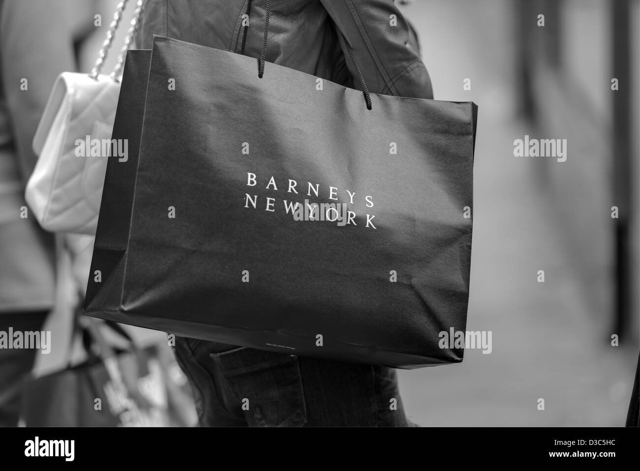 Barney's New York Borsa di trasporto, Madison Avenue Foto Stock