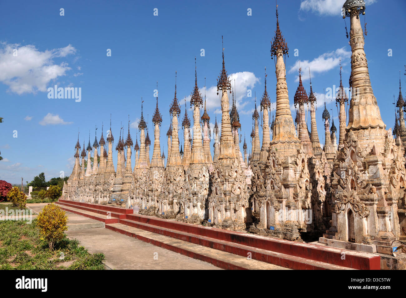 Stupa buddisti, Kakku, Stato Shan, birmania, myanmar Foto Stock