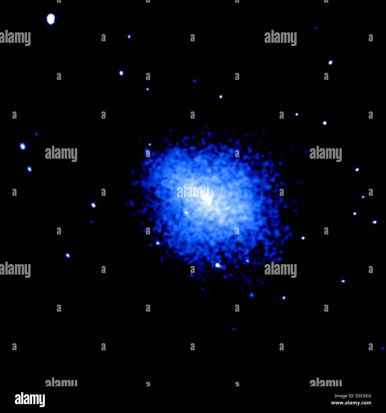 Buco nero attività nel cluster Galaxy (NASA, Chandra, 13/09/02) Foto Stock