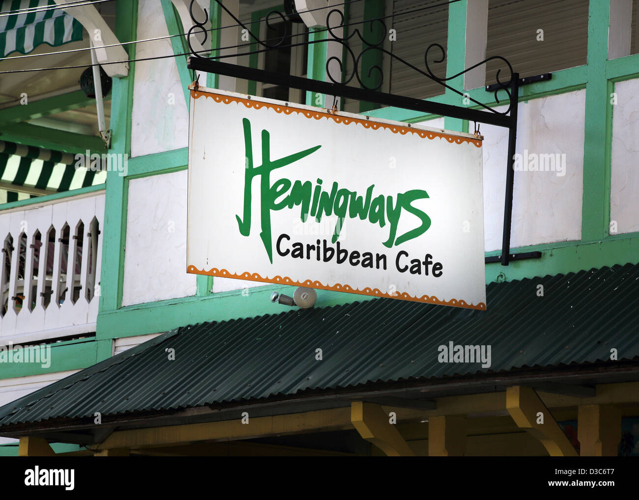 Caraibi CAFE,ST.JOHN'S,ANTIGUA Foto Stock