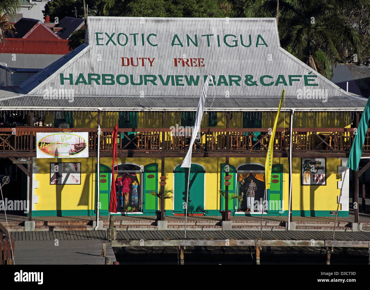 Caraibi bar e cafe,ST.JOHN,ANTIGUA Foto Stock