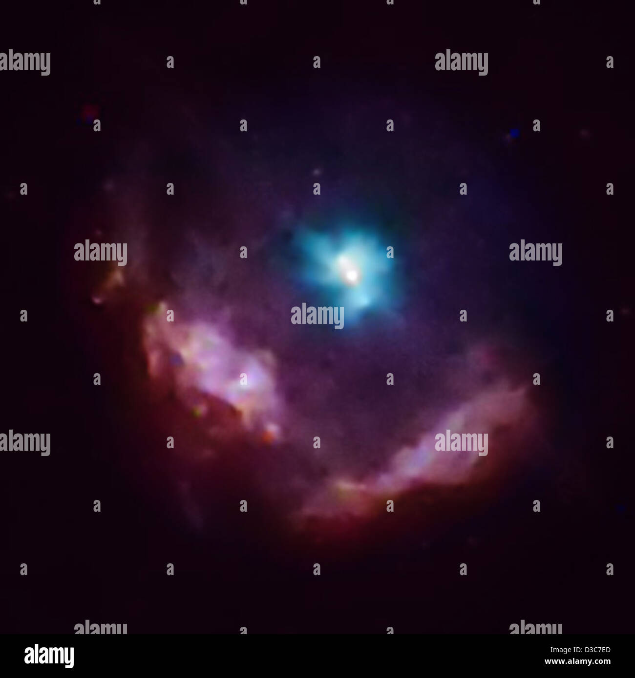 Una strana stella inizia ad agire come un altro (NASA, Chandra, 02/21/08) Foto Stock