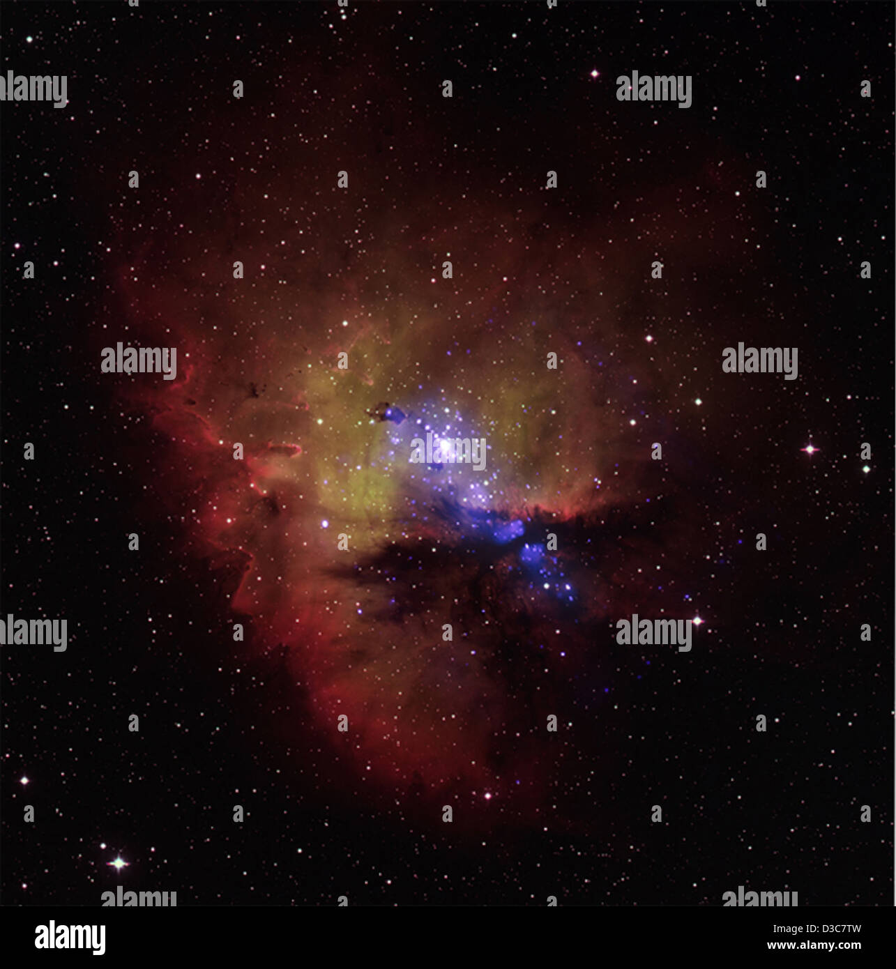 NGC 281: un vivace mozzo della formazione stellare (NASA, Chandra, 11/15/07) Foto Stock