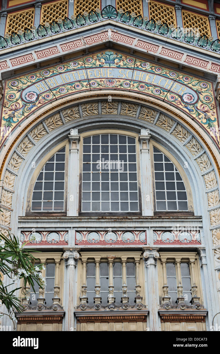 Bibliothèque Schoelcher biblioteca, Fort de France, isola di Martinica, mar dei Caraibi, Francia Foto Stock