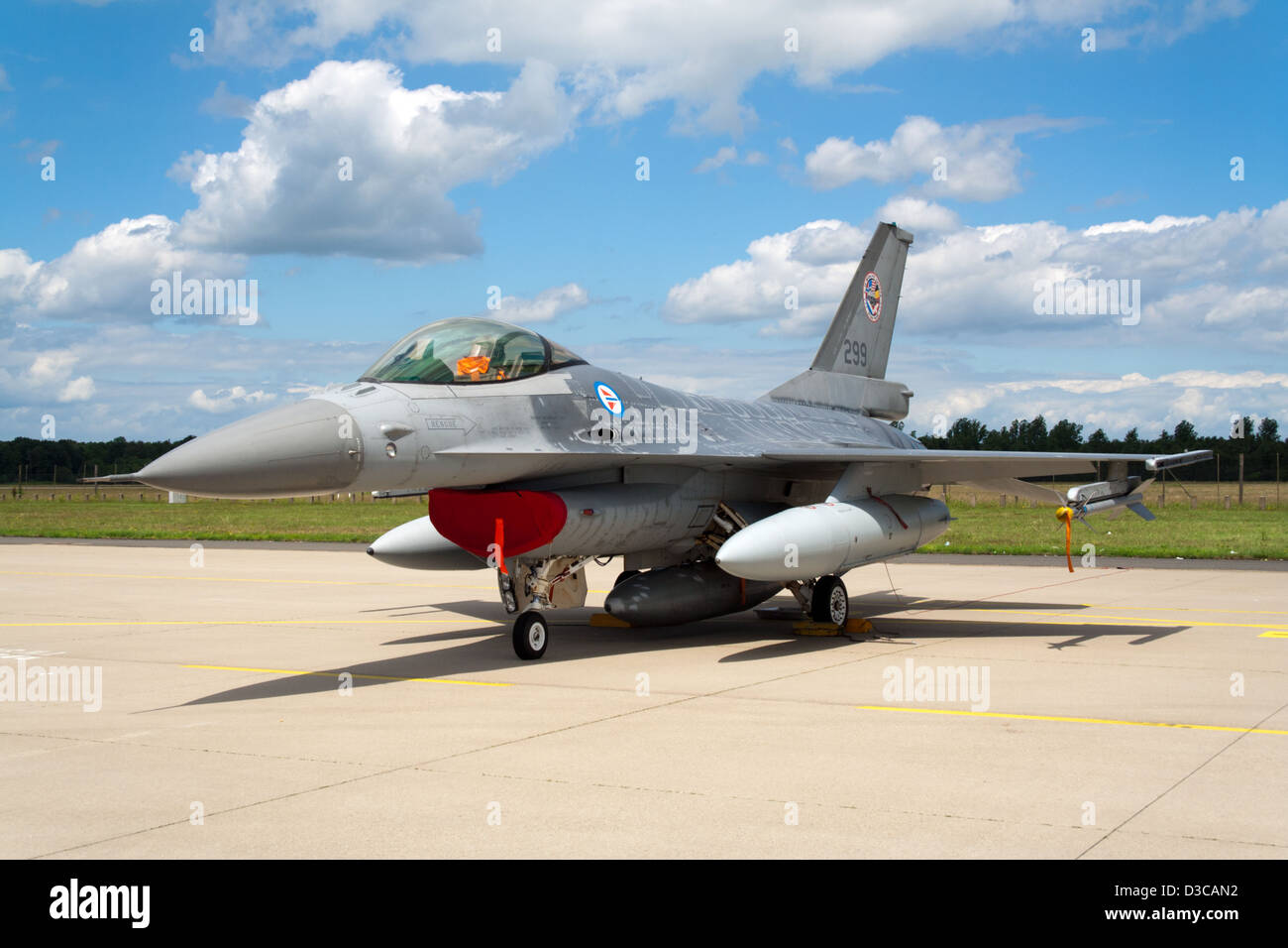 Norwegian Air Force F-16 jet da combattimento Foto Stock