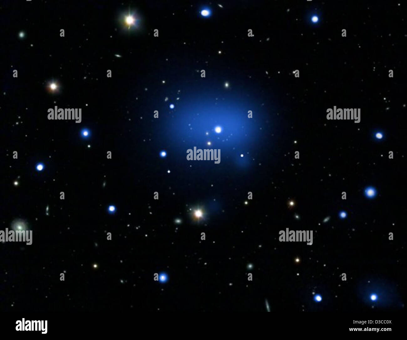 Cluster Galaxy sfonda il record di distanza (NASA, Chandra, 10/22/09) Foto Stock