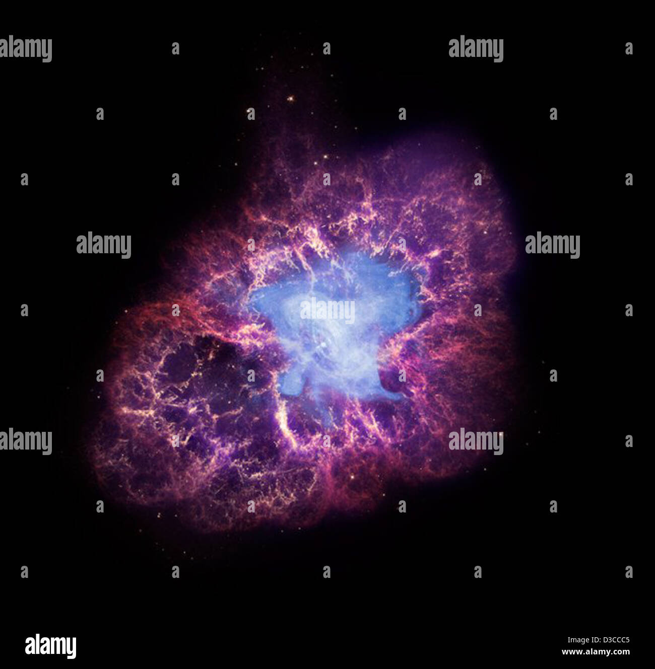 La nebulosa del granchio: energia per 100.000 Suns (NASA, Chandra, 11/23/09) Foto Stock