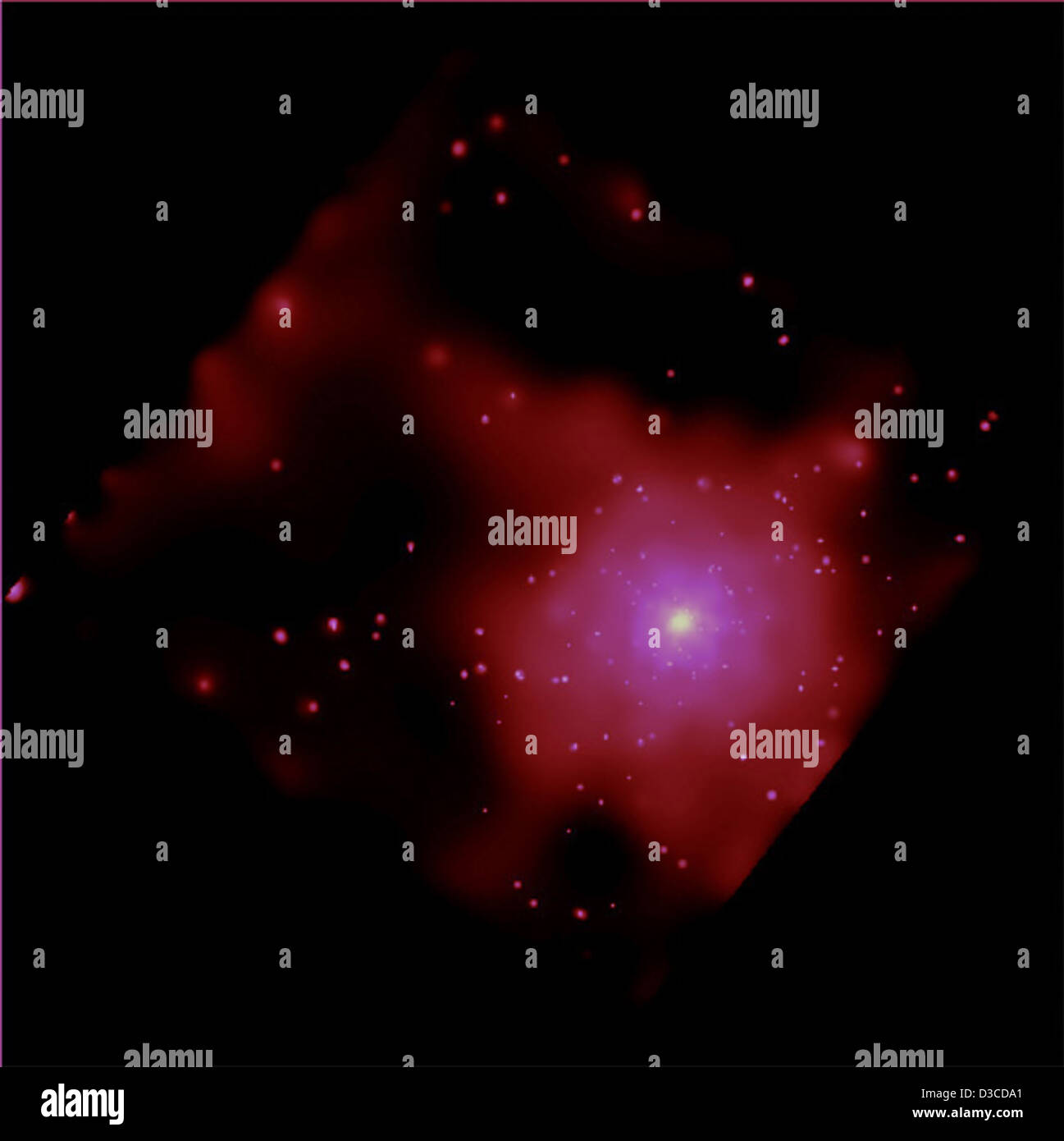 I buchi neri nella lontana galassia punto al Wild Gioventù (NASA, Chandra, 06/04/02) Foto Stock