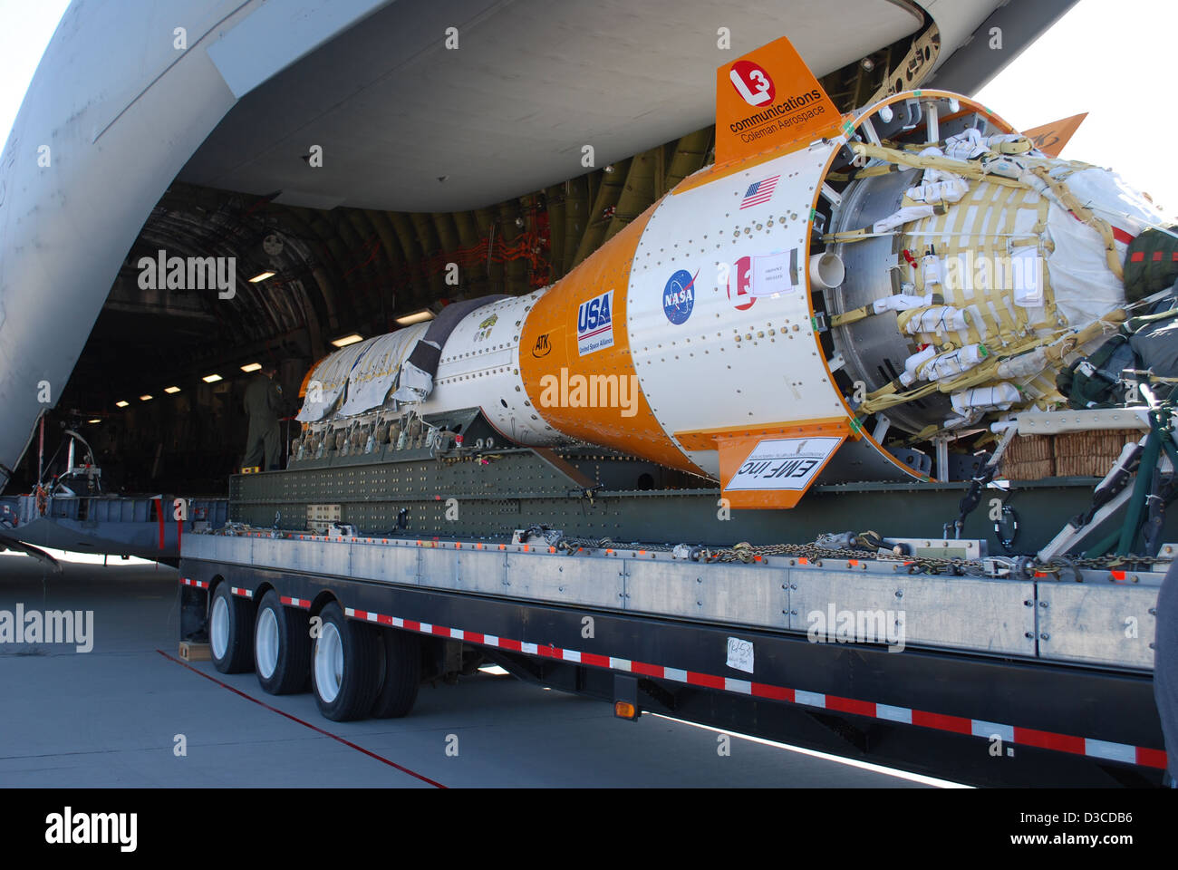 La NASA Payload di set di record come parte del paracadute di test di sviluppo (NASA, Ares, 4/14/10) Foto Stock