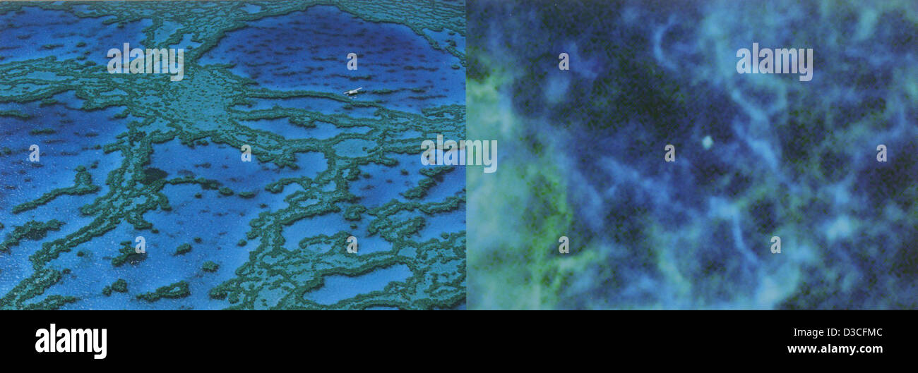 Dettaglio: Great Barrier Reef / Cassiopeia A (NASA, Chandra, 11/13/10) Foto Stock