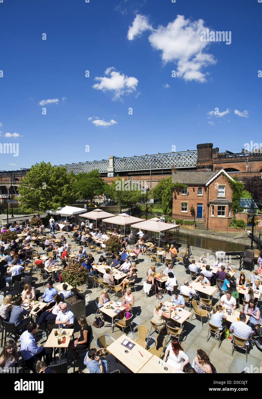 Duchi 92 Bar, Castlefield, Manchester, Regno Unito, Europa Foto Stock