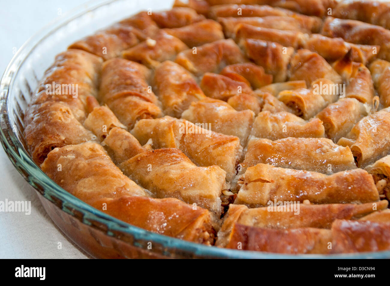 Tradizionale pasta laminata della cucina turca Foto Stock