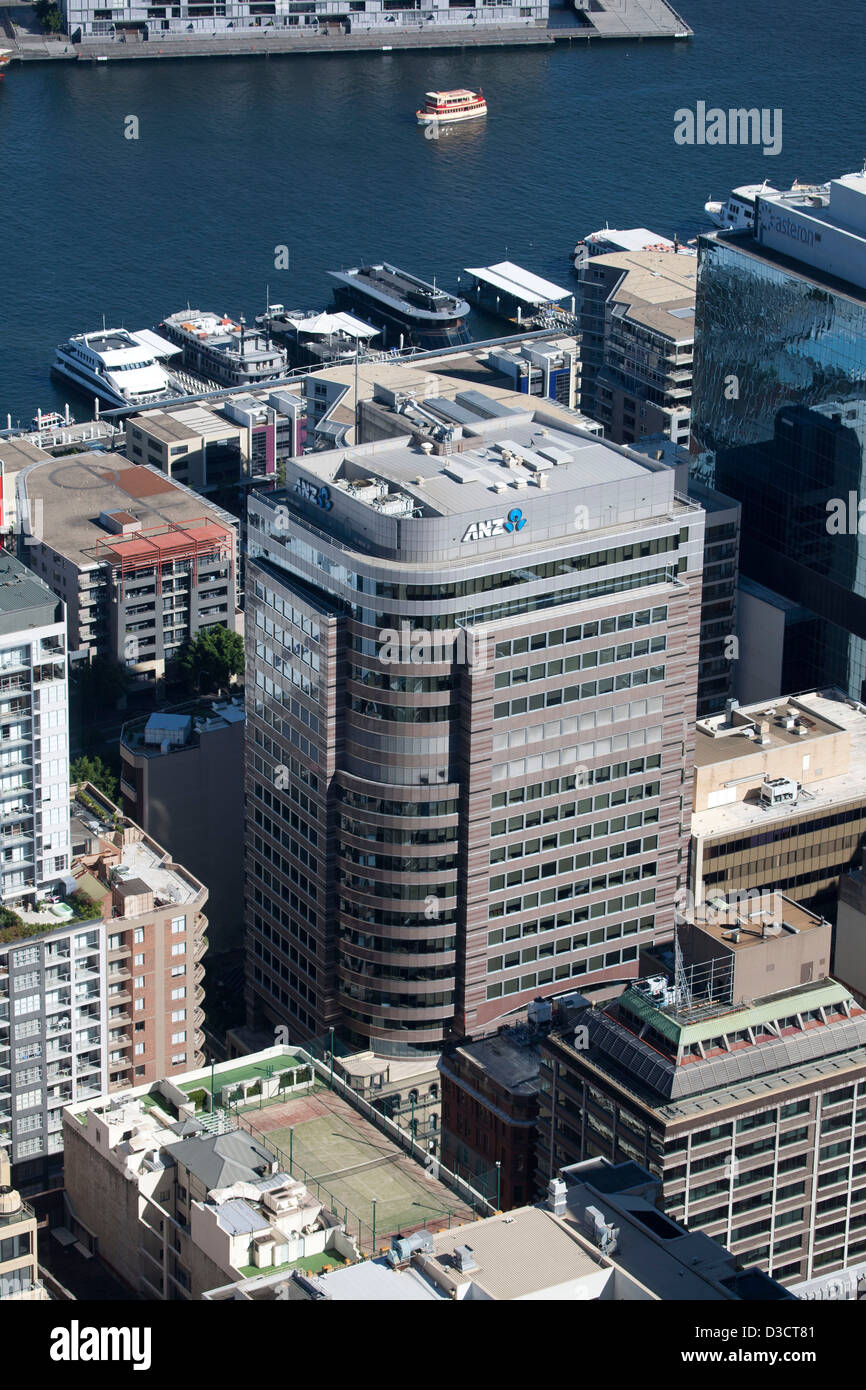 ANZ Bank Building corner York e le strade del mercato, Sydney NSW 2000, Nuovo Galles del Sud , Australia. Foto Stock