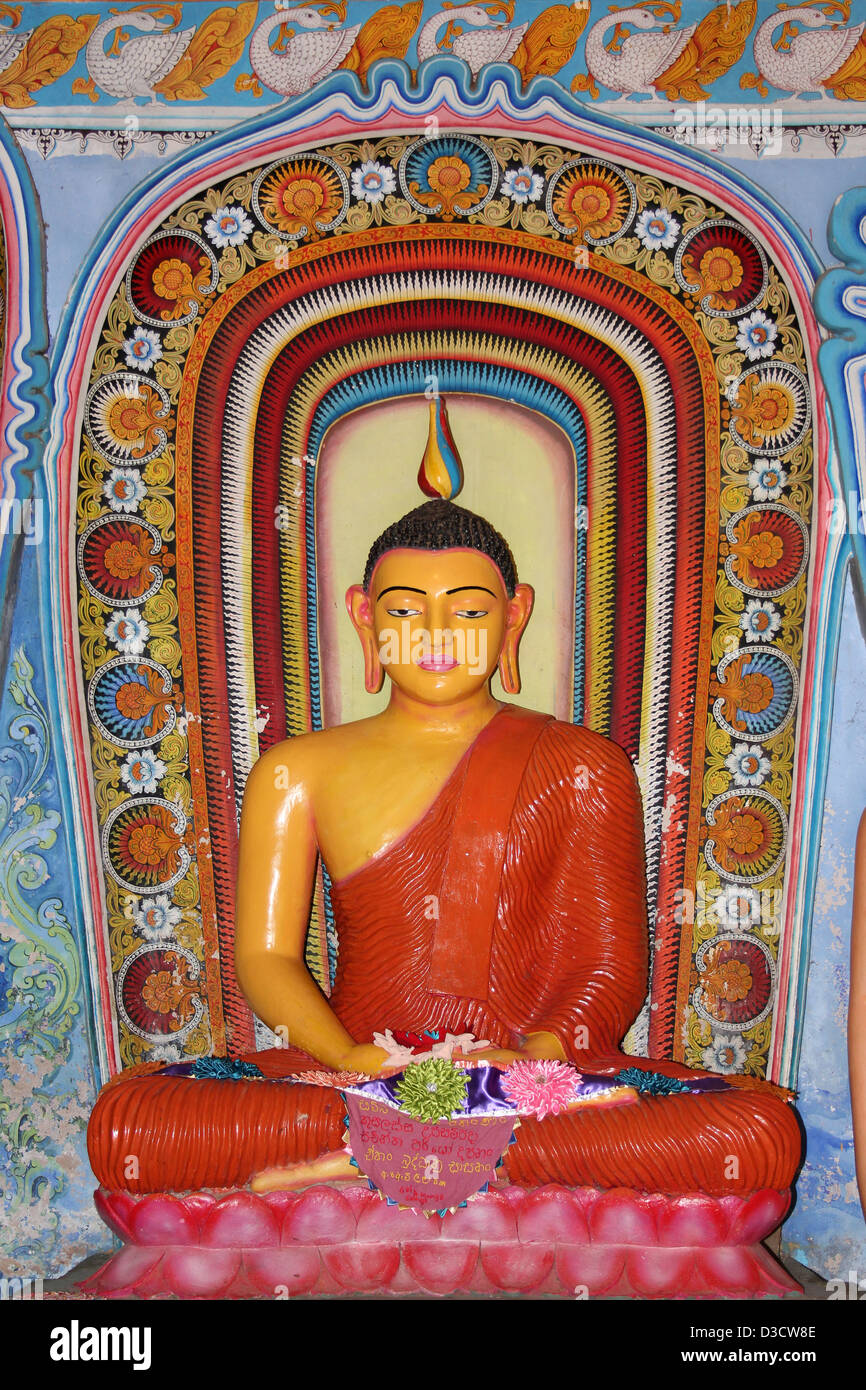 La meditazione Buddha In Isurumuniya Tempio Sri Lanka Foto Stock