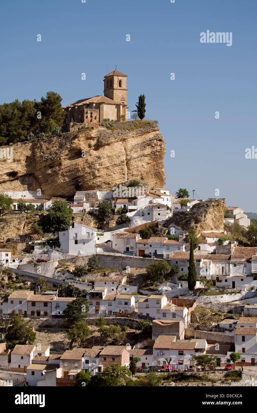 Castello Fortezza Montefrio village Granada Andalusia Spagna Foto Stock
