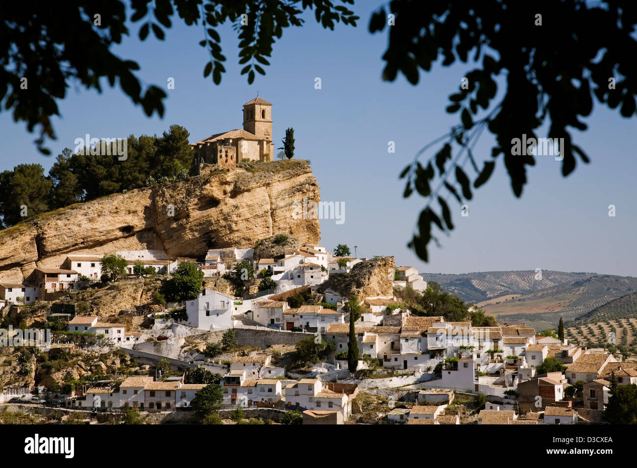 Castello Fortezza Montefrio village Granada Andalusia Spagna Foto Stock