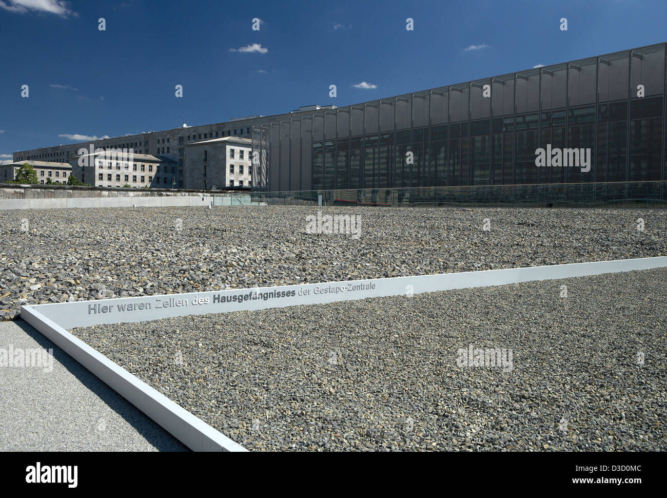 Berlino, Germania, la topografia del terrore Foto Stock