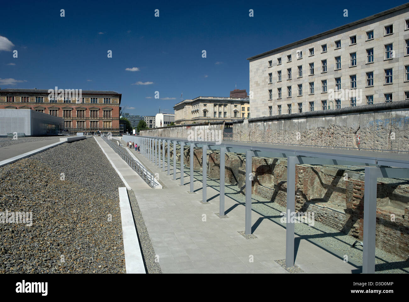 Berlino, Germania, il muro di Berlino per motivi della topografia del terrore Foto Stock