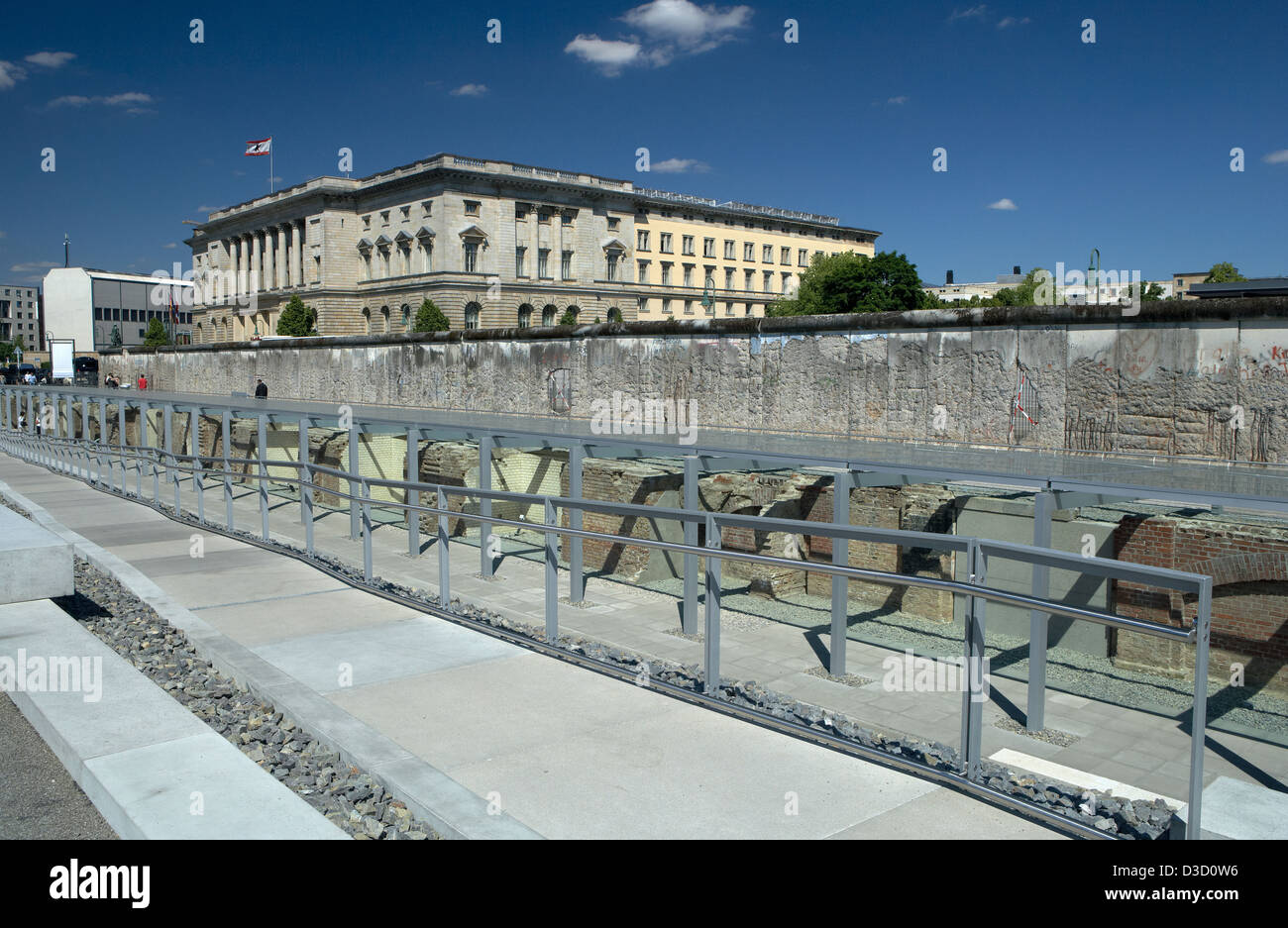 Berlino, Germania, il muro di Berlino per motivi della topografia del terrore Foto Stock