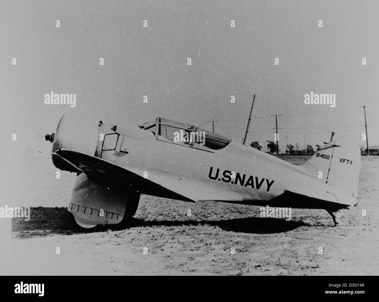 Il Northrop XFT-1 era un prototipo di caccia navale sviluppato alla fine degli anni '1930 Presentava un design innovativo e fu uno dei primi velivoli ad incorporare una configurazione monoplano ad ala bassa nella sua classe. Foto Stock