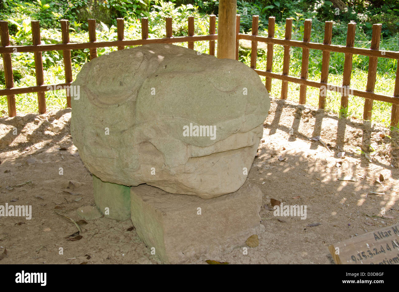 Guatemala, Quirigua rovine Maya parco archeologico (UNESCO). Foto Stock