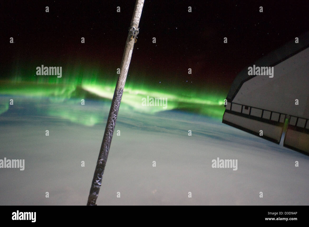 Aurora Australis (la NASA Space Shuttle, 07/14/11) Foto Stock