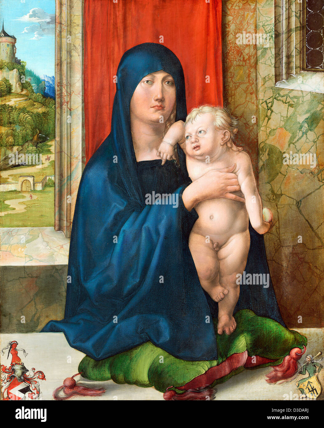 Albrecht Durer, la Madonna e il Bambino 1499 olio su pannello. National Gallery of Art di Washington Foto Stock