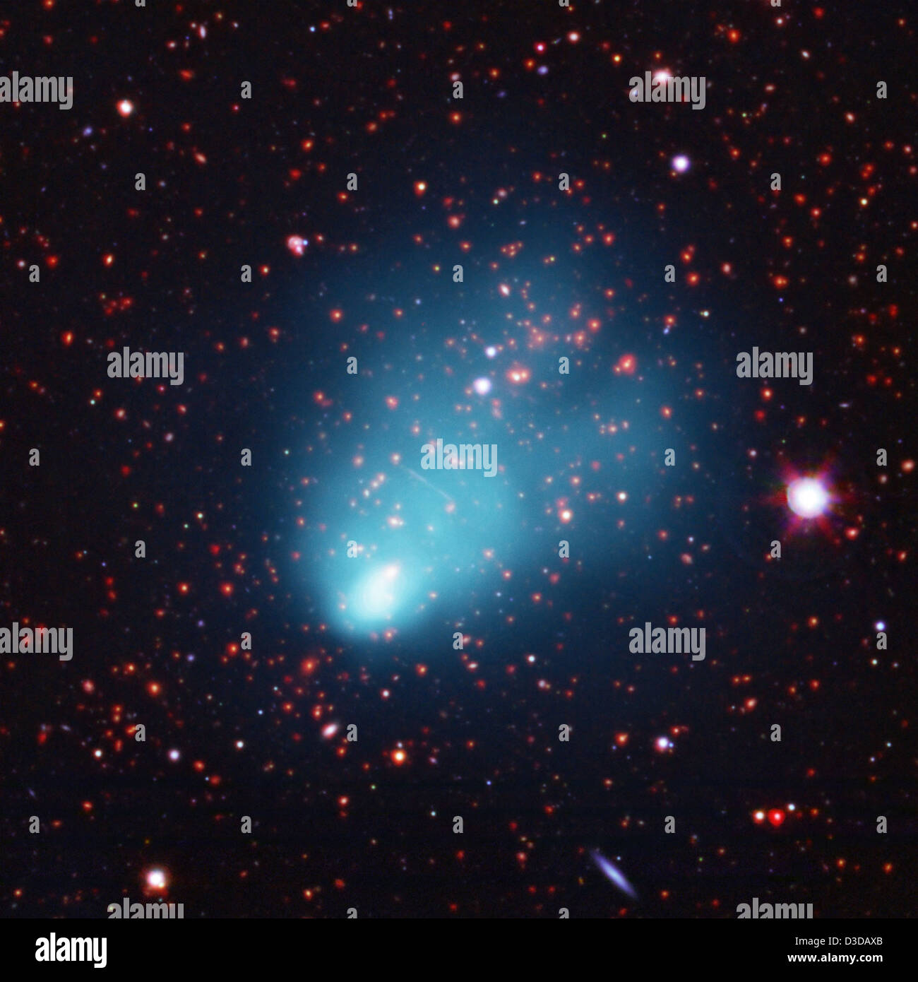 " El Gordo' Cluster Galaxy (NASA, Chandra, Spitzer, 01/10/12) Foto Stock