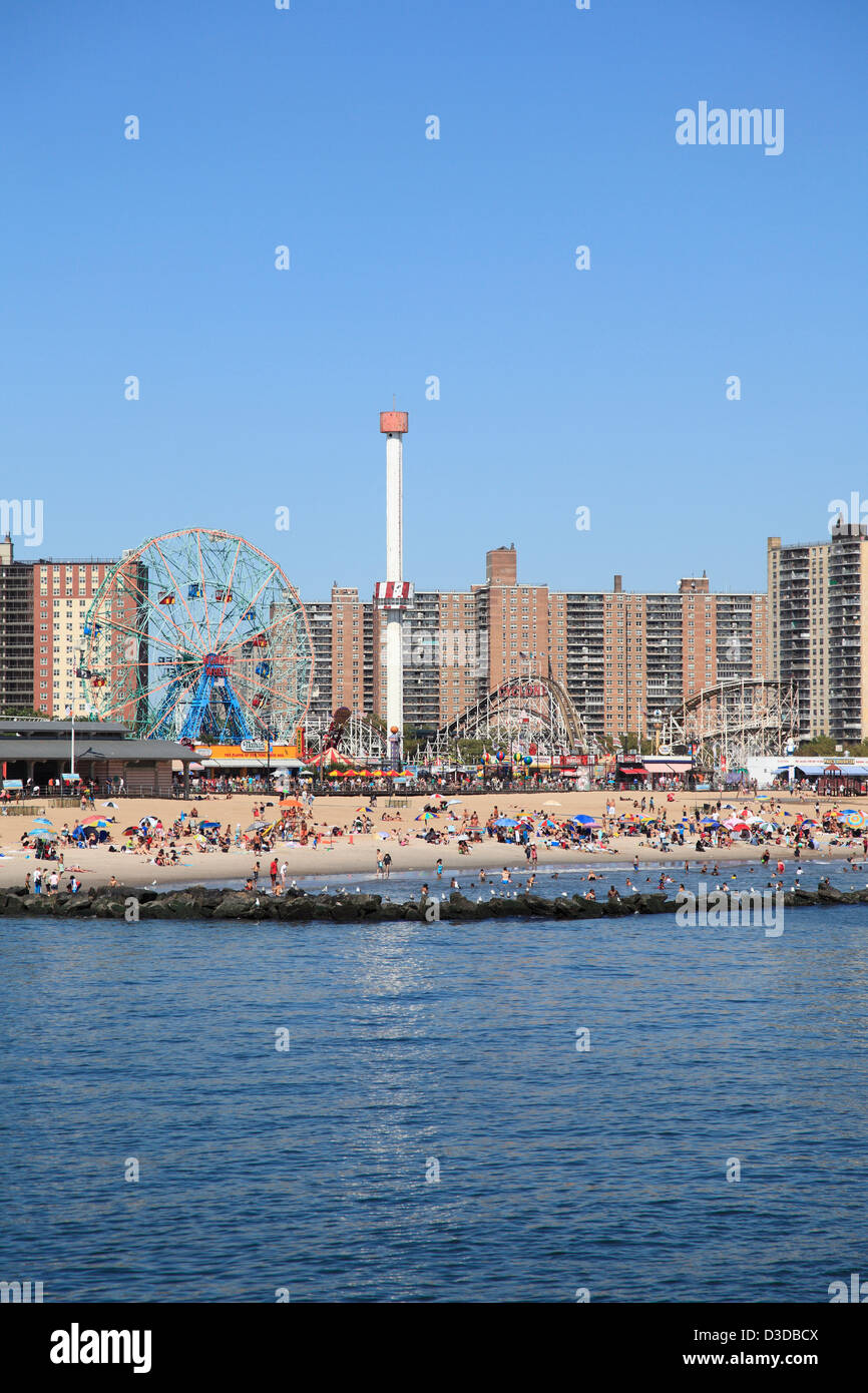 Coney Island, Brooklyn, New York City, Stati Uniti d'America Foto Stock