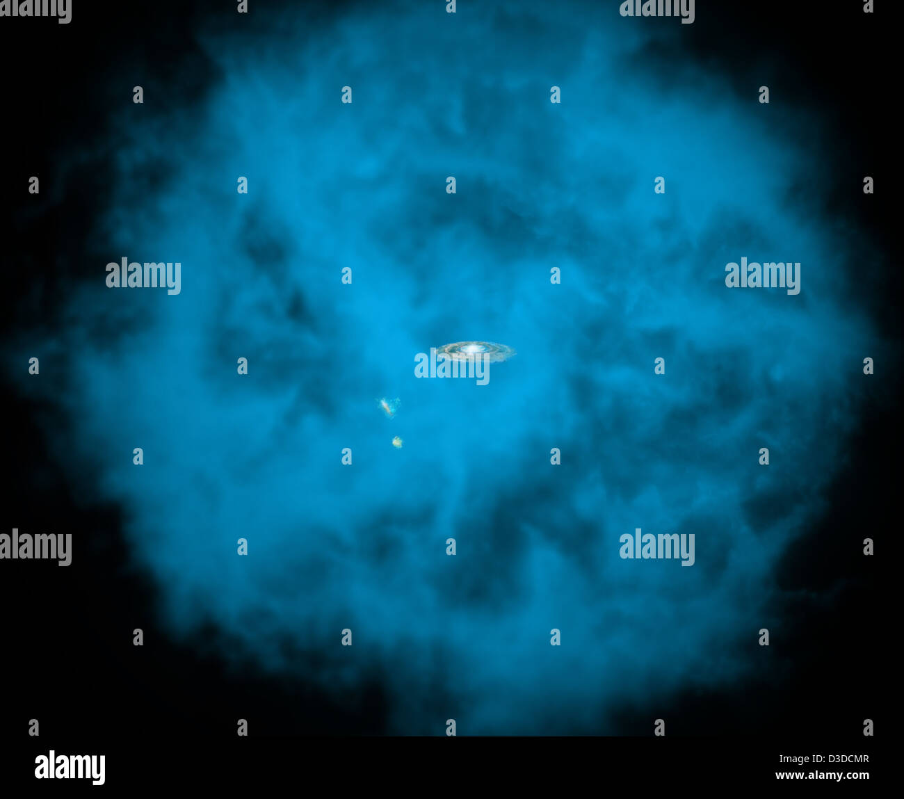 La Via Lattea il gas caldo alone (NASA, Chandra, 09/24/12) Foto Stock