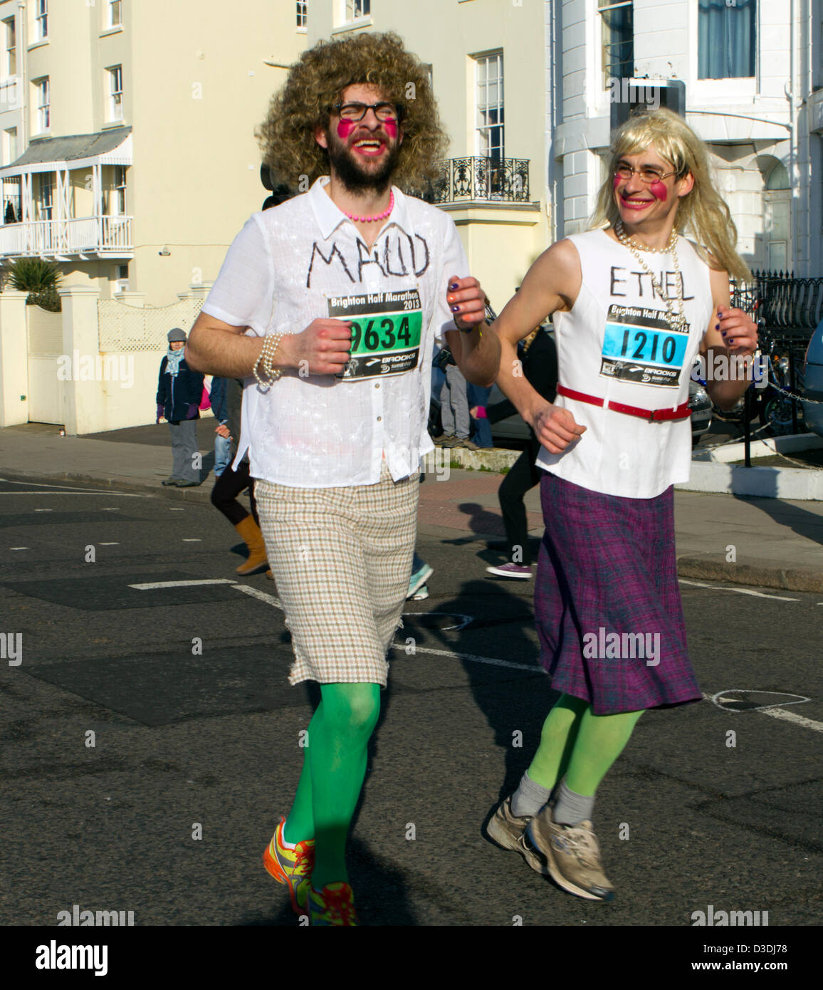 Brighton mezza maratona, domenica 17 febbraio, 2013 Foto Stock