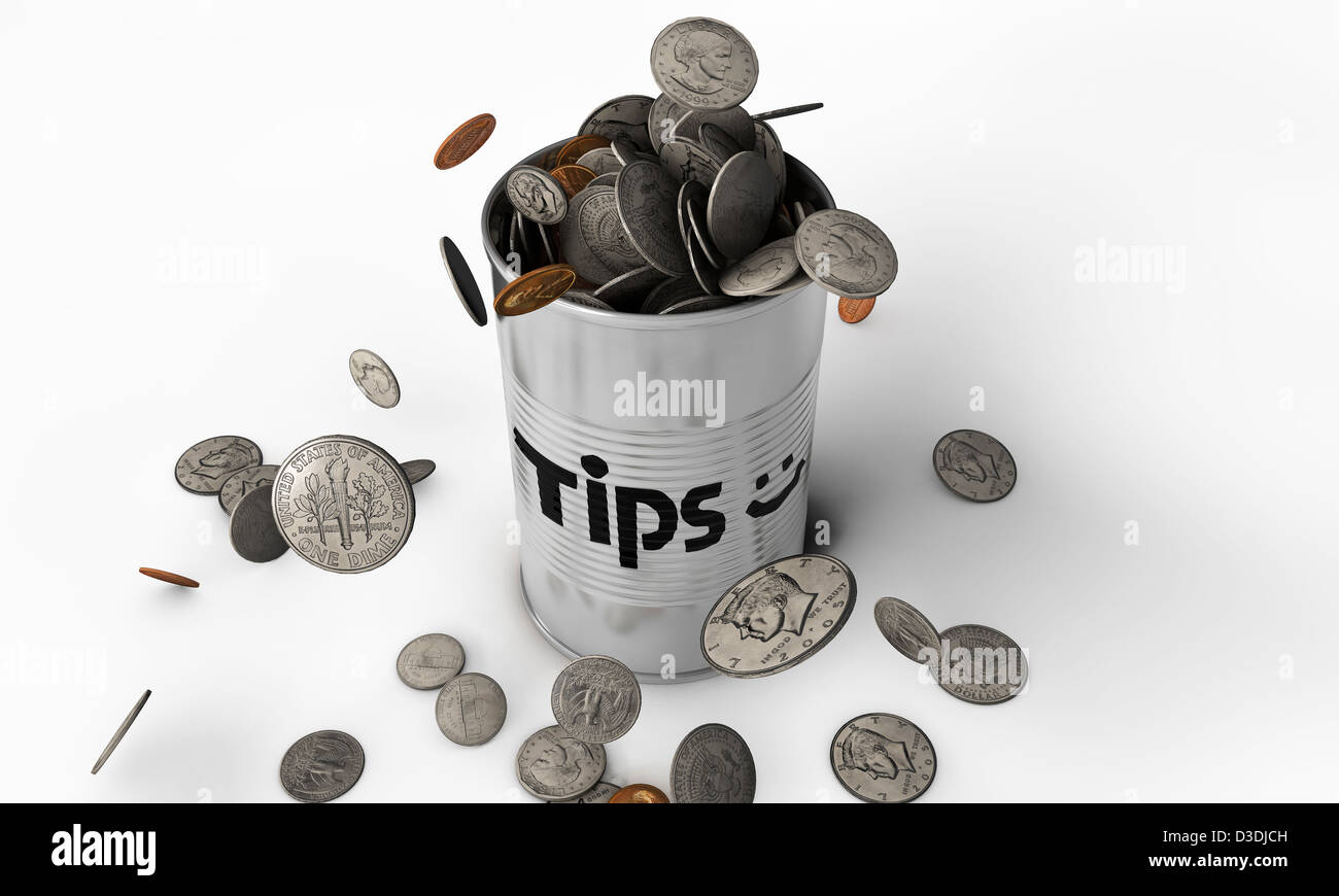 Suggerimenti possono essere isolati su sfondo bianco Foto Stock