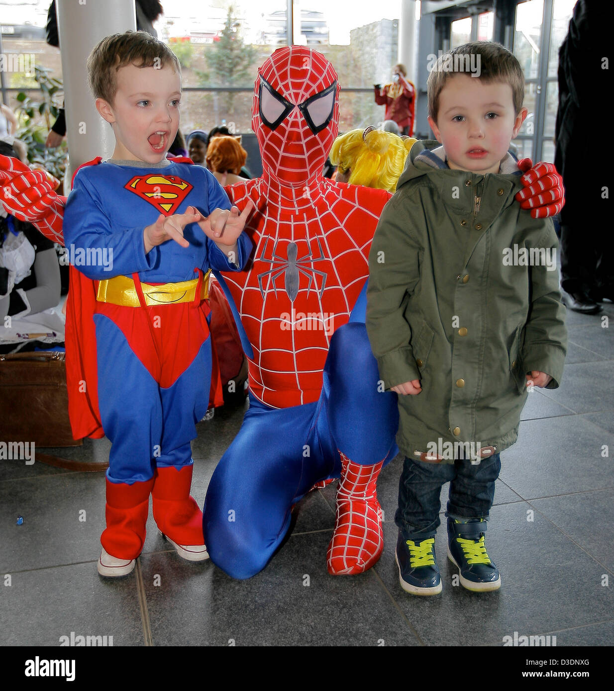 Telford, Regno Unito, 16 febbraio 2013.MCM midlands comic con show di Telford Regno Unito. Varie persone dress up in costume pieno di personaggi preferiti!. Alamy Live News Foto Stock