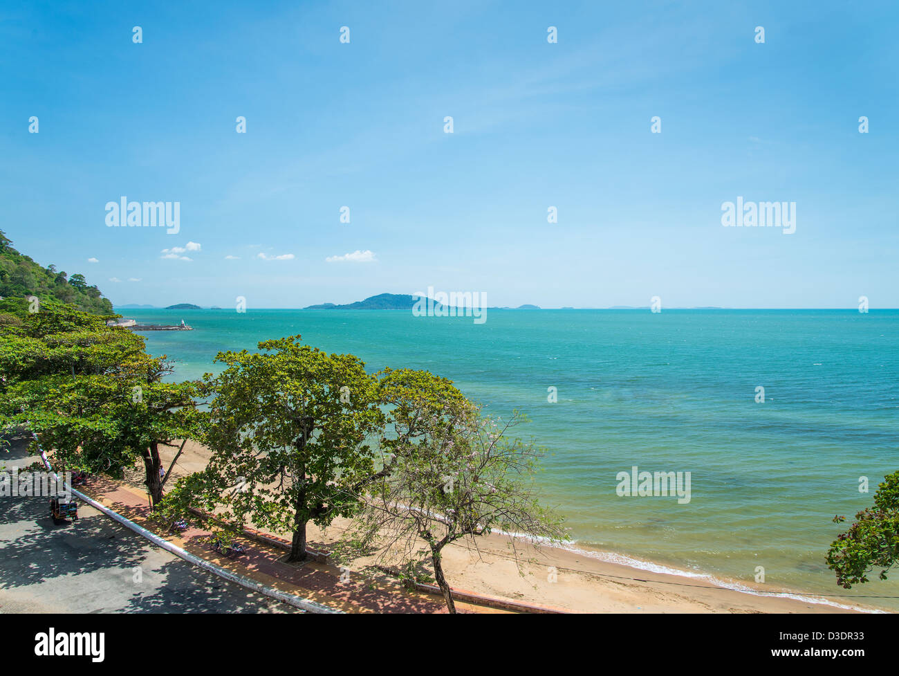 Kep Beach sulla costa della Cambogia Foto Stock