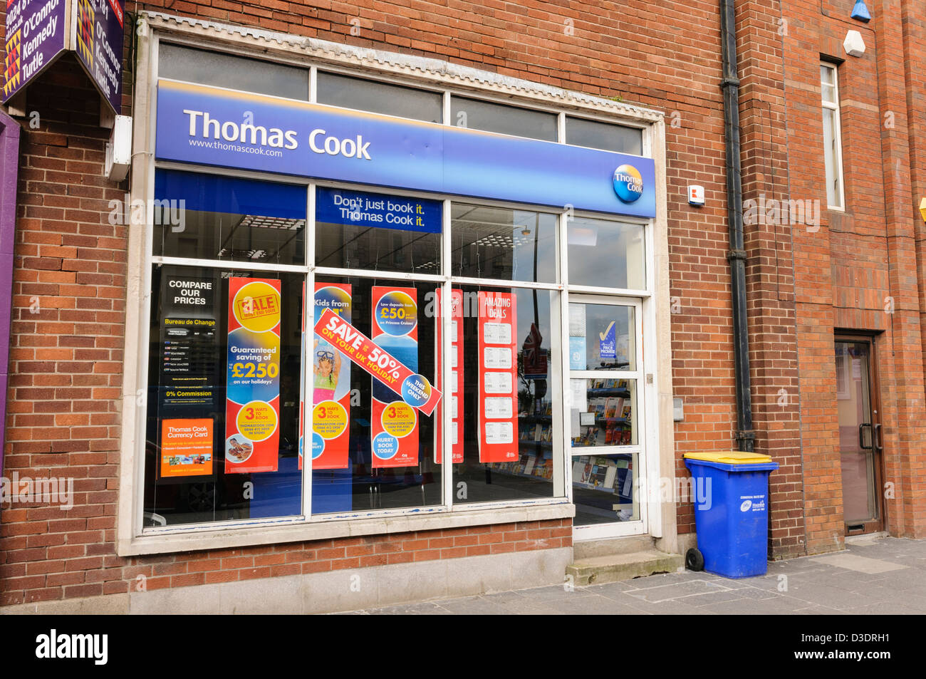 Thomas Cook Travel agent, Carrickfergus Foto Stock