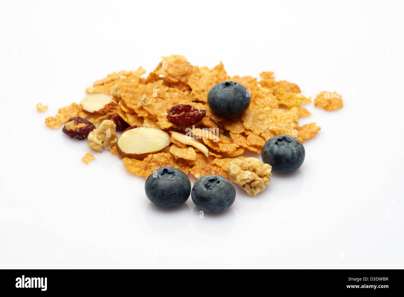 Muesli cereali isolato un sfondo bianco Foto Stock