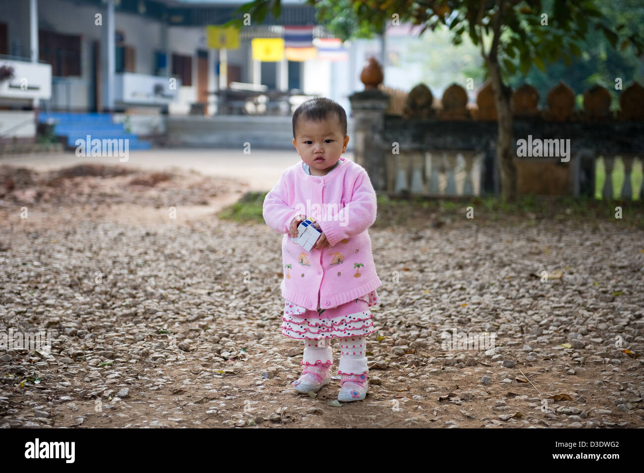 Fang, Thailandia, una bambina Foto Stock