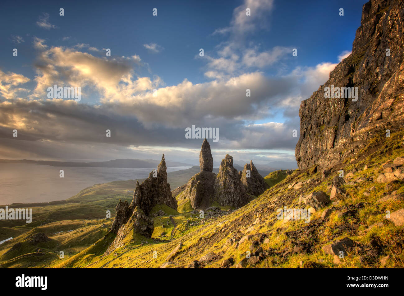 Il vecchio uomo o storr. Isola di Skye. Scozia. Foto Stock